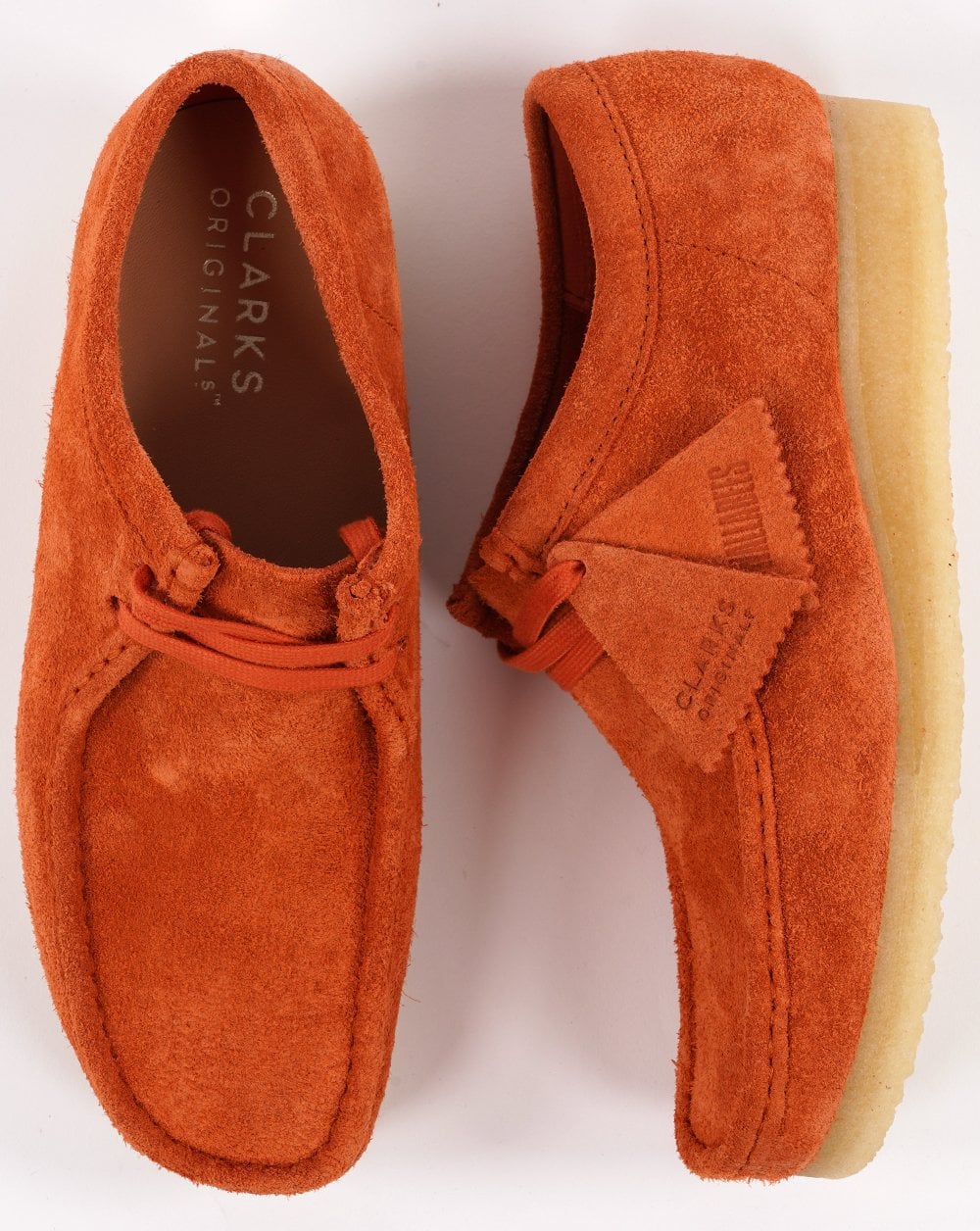 Clarks Originals Wallabee Shoe Burnt Orange - Image 3