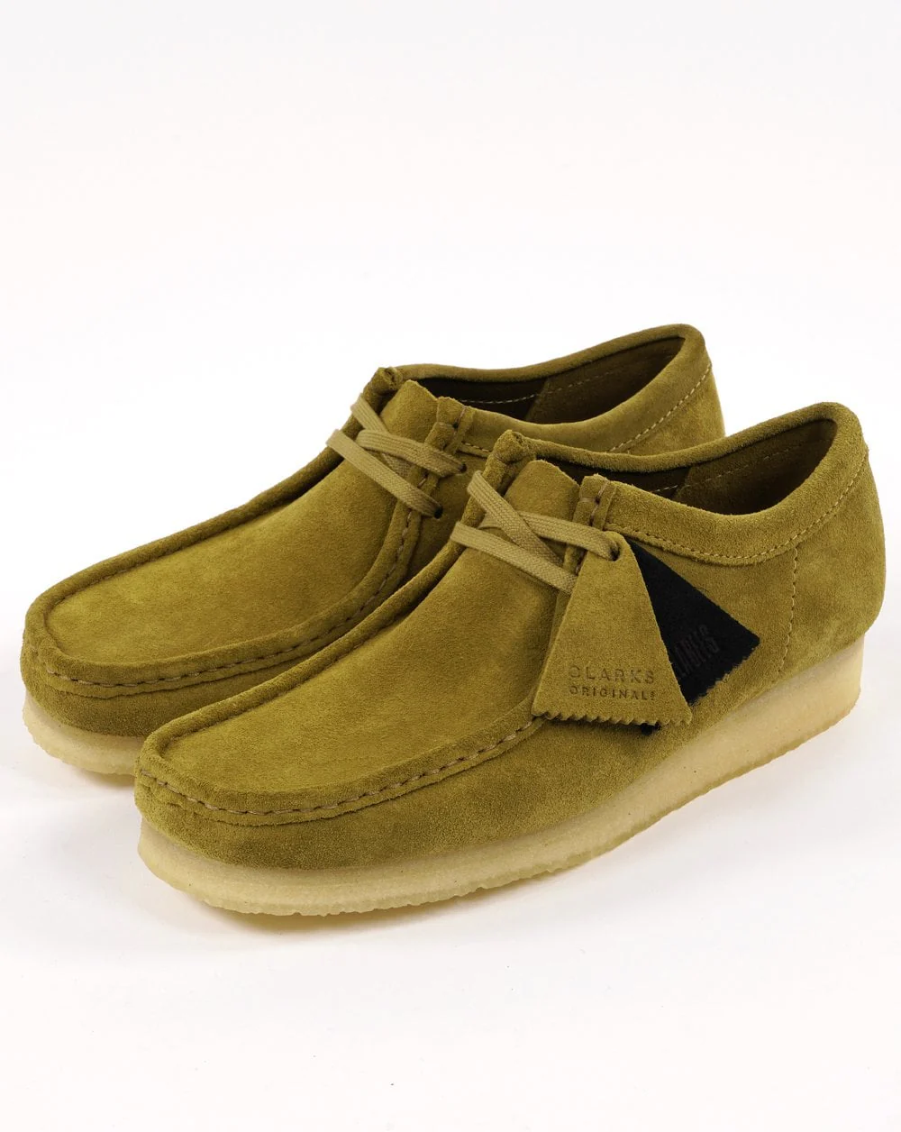 Clarks Originals Wallabee Shoe Mid Green Suede