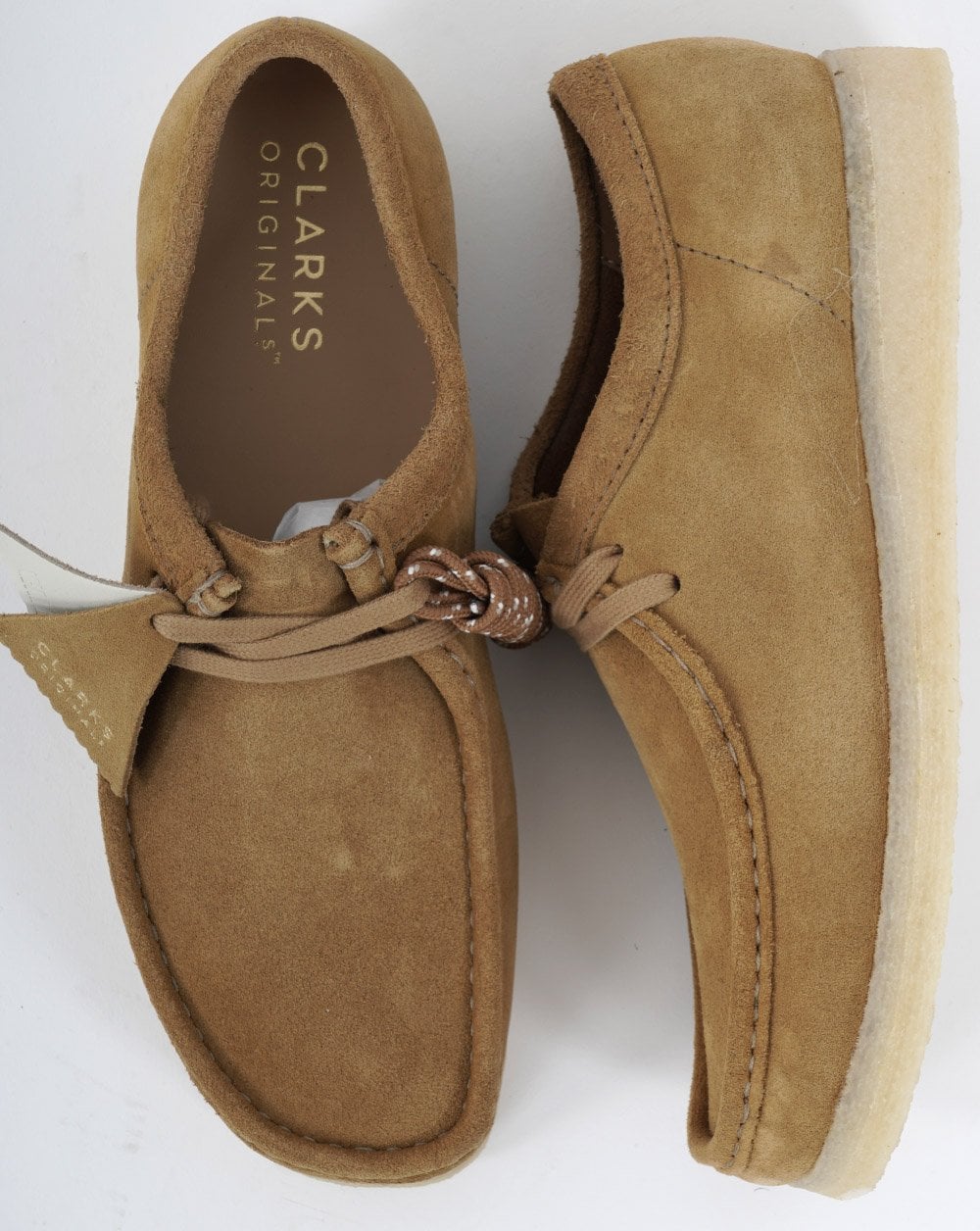 Clarks Originals Wallabee Shoe Oatmoss Suede - Image 4