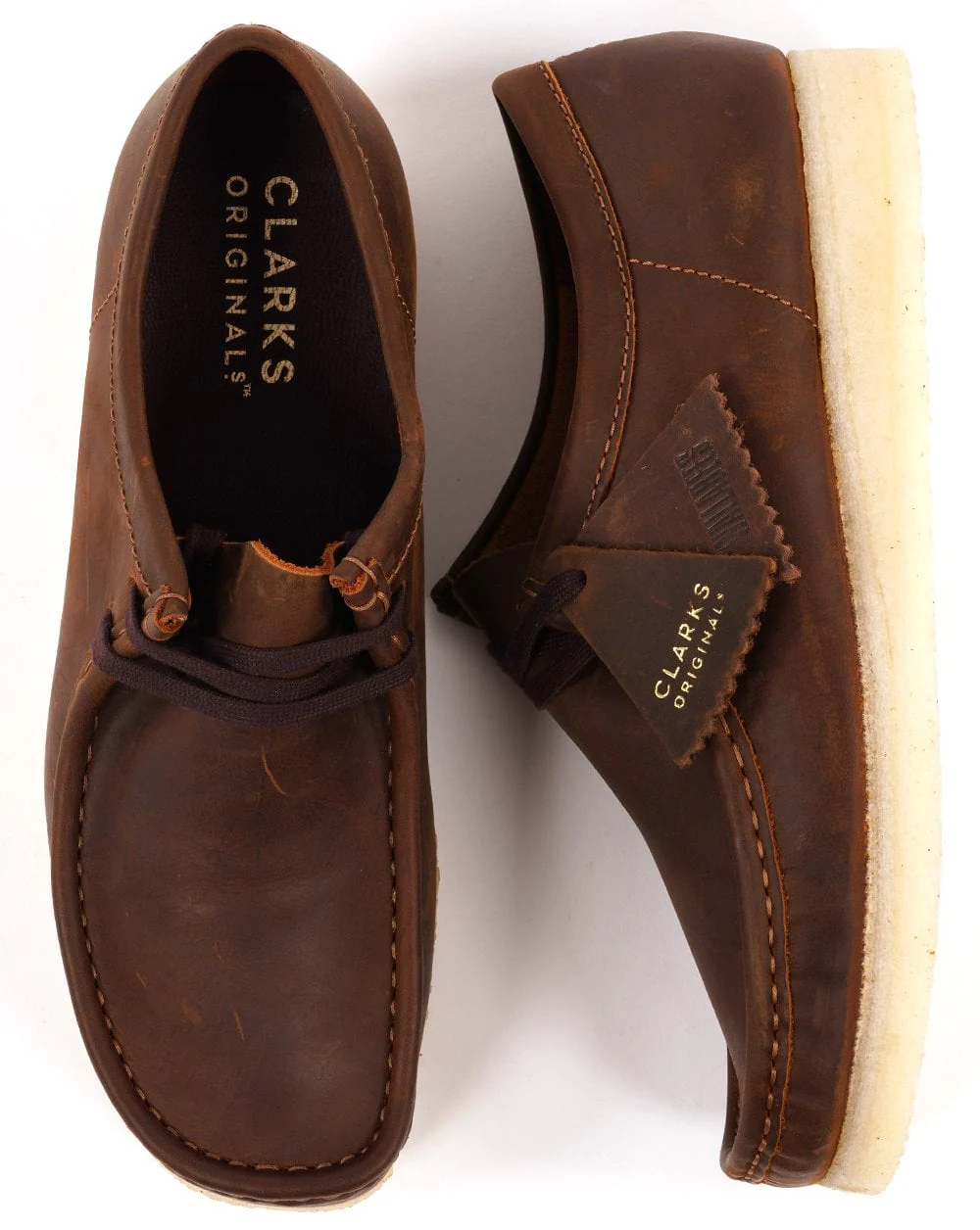 Clarks Originals Wallabee Shoes Beeswax - Image 3