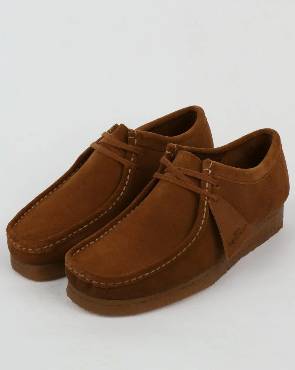 Clarks Originals Wallabee Shoes Cola Suede
