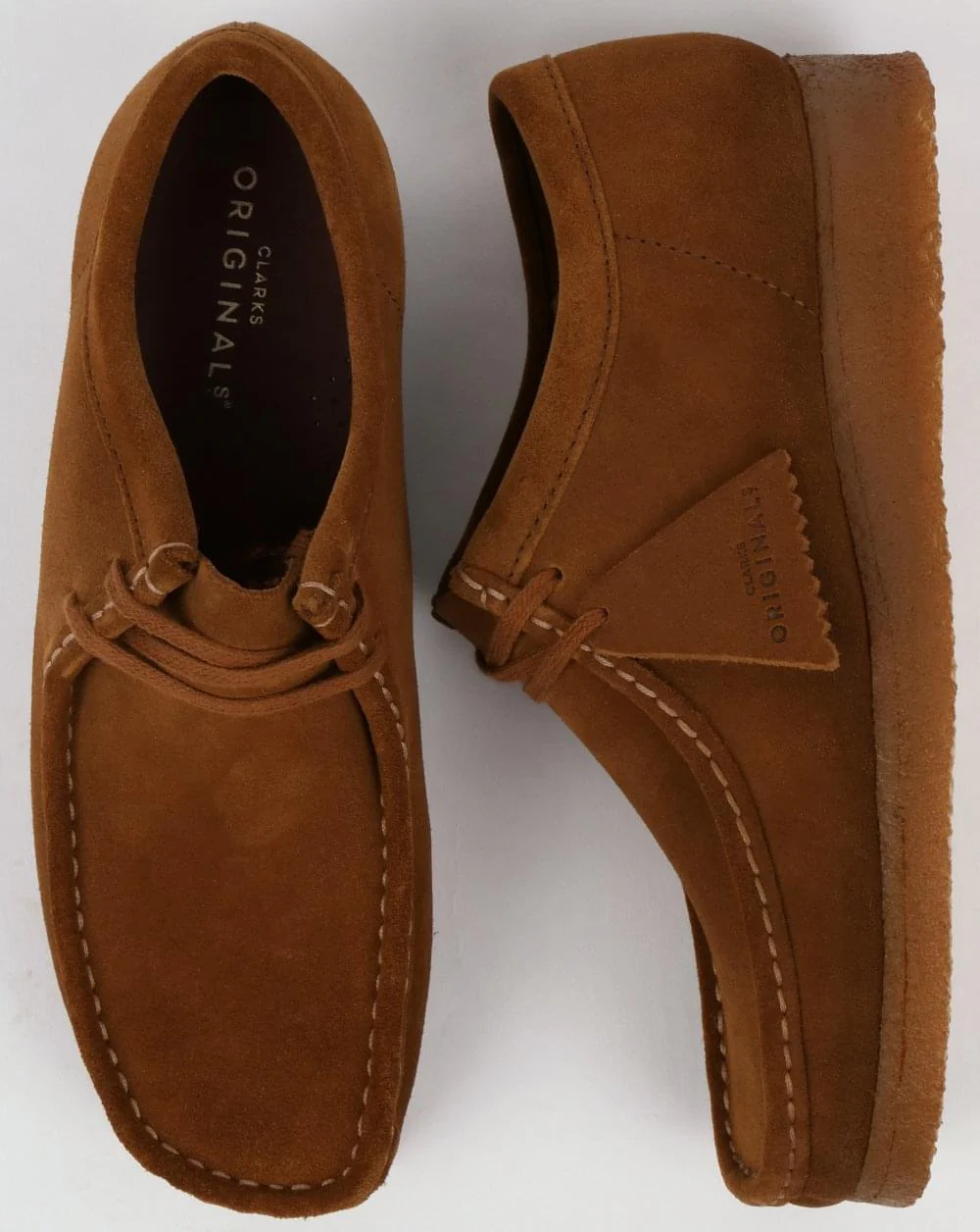 Clarks Originals Wallabee Shoes Cola Suede - Image 2