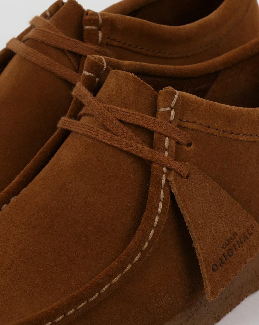 Clarks Originals Wallabee Shoes Cola Suede - Image 3