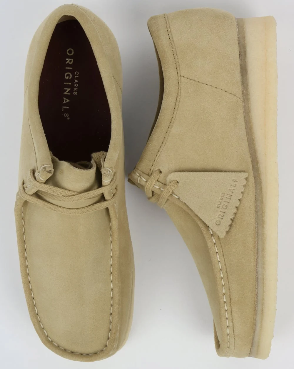 Clarks Originals Wallabee Suede Shoes Maple - Image 2