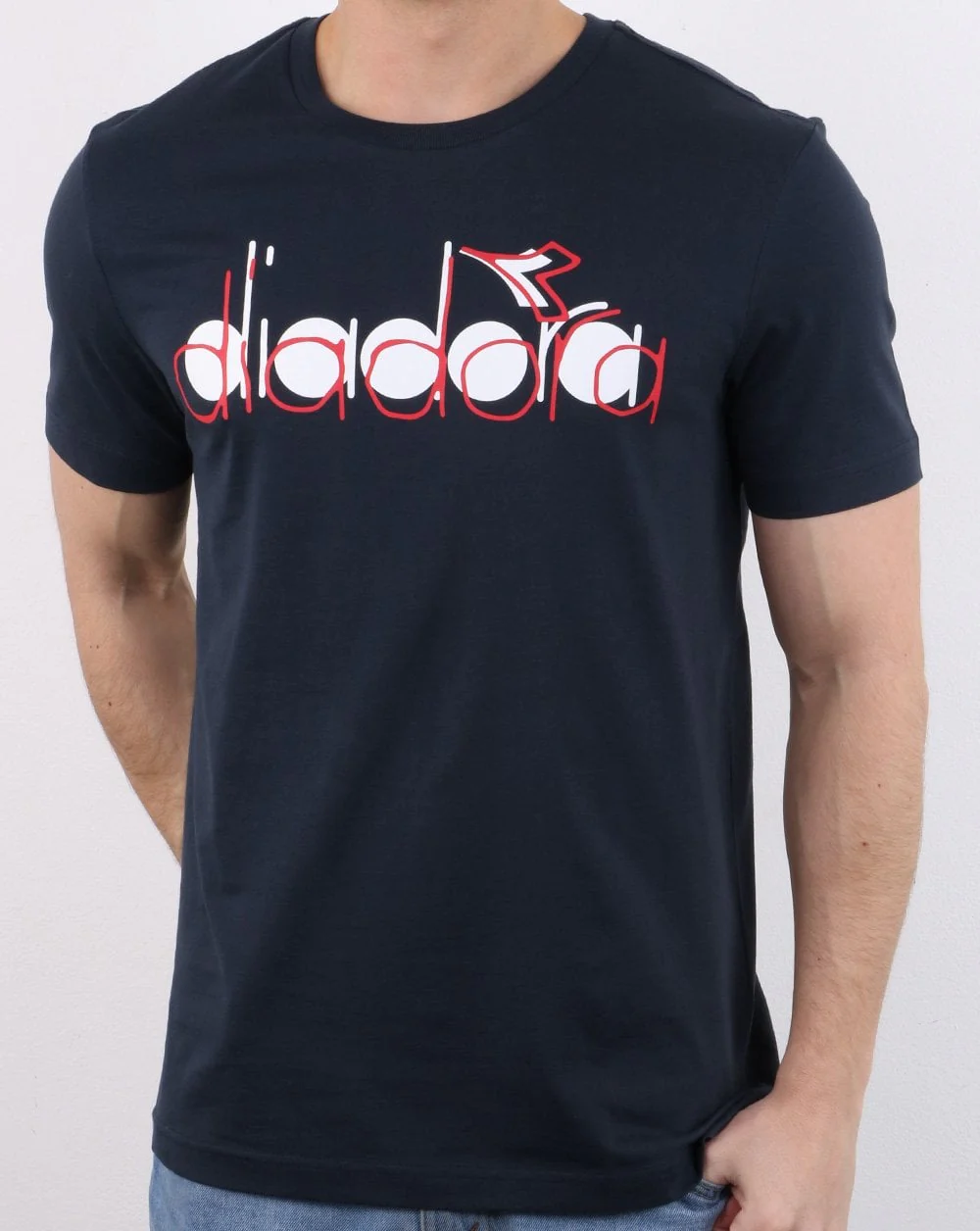 Diadora 5palle Double T-shirt Navy - Image 2