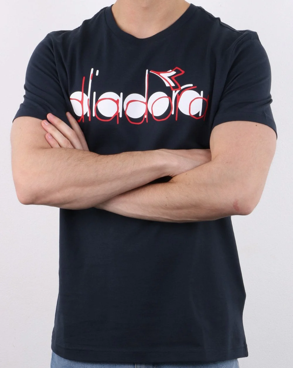 Diadora 5palle Double T-shirt Navy - Image 3