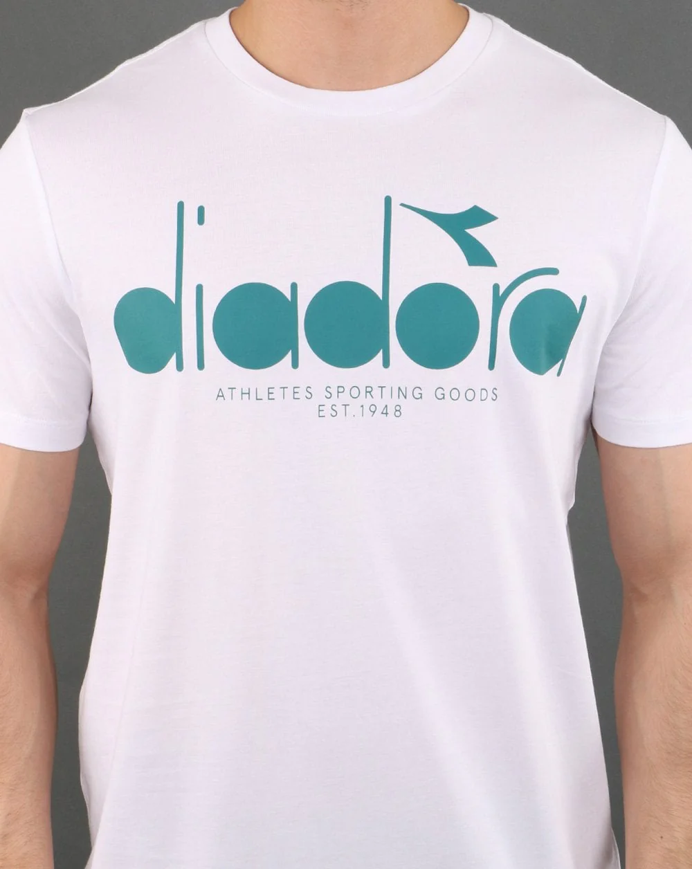 Diadora 5palle T-shirt Optical White/Green - Image 3