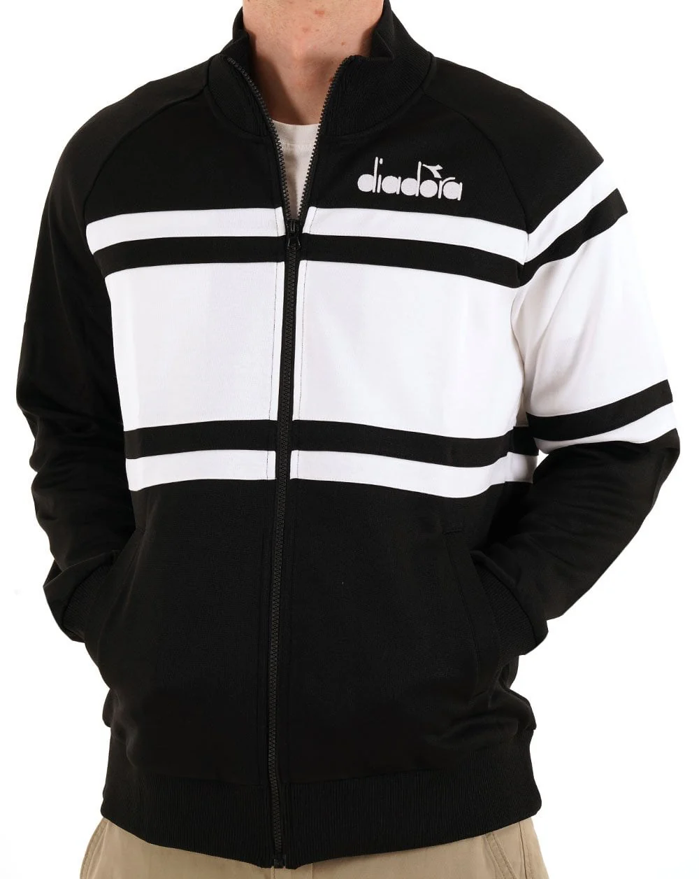 Diadora 80s Track Top Optical White/Black - Image 3