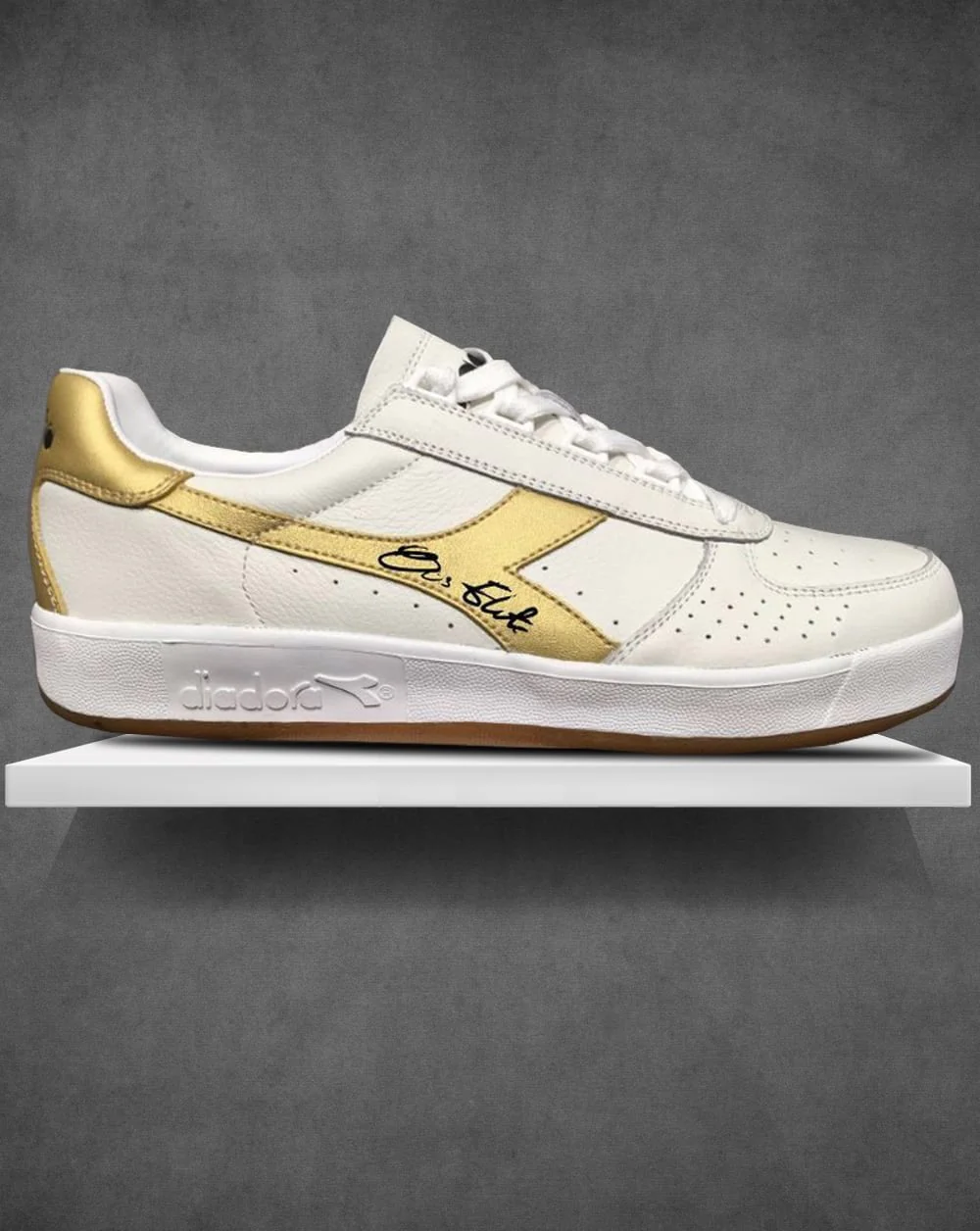 Diadora B. Elite 80s Signature Trainers White/Gold