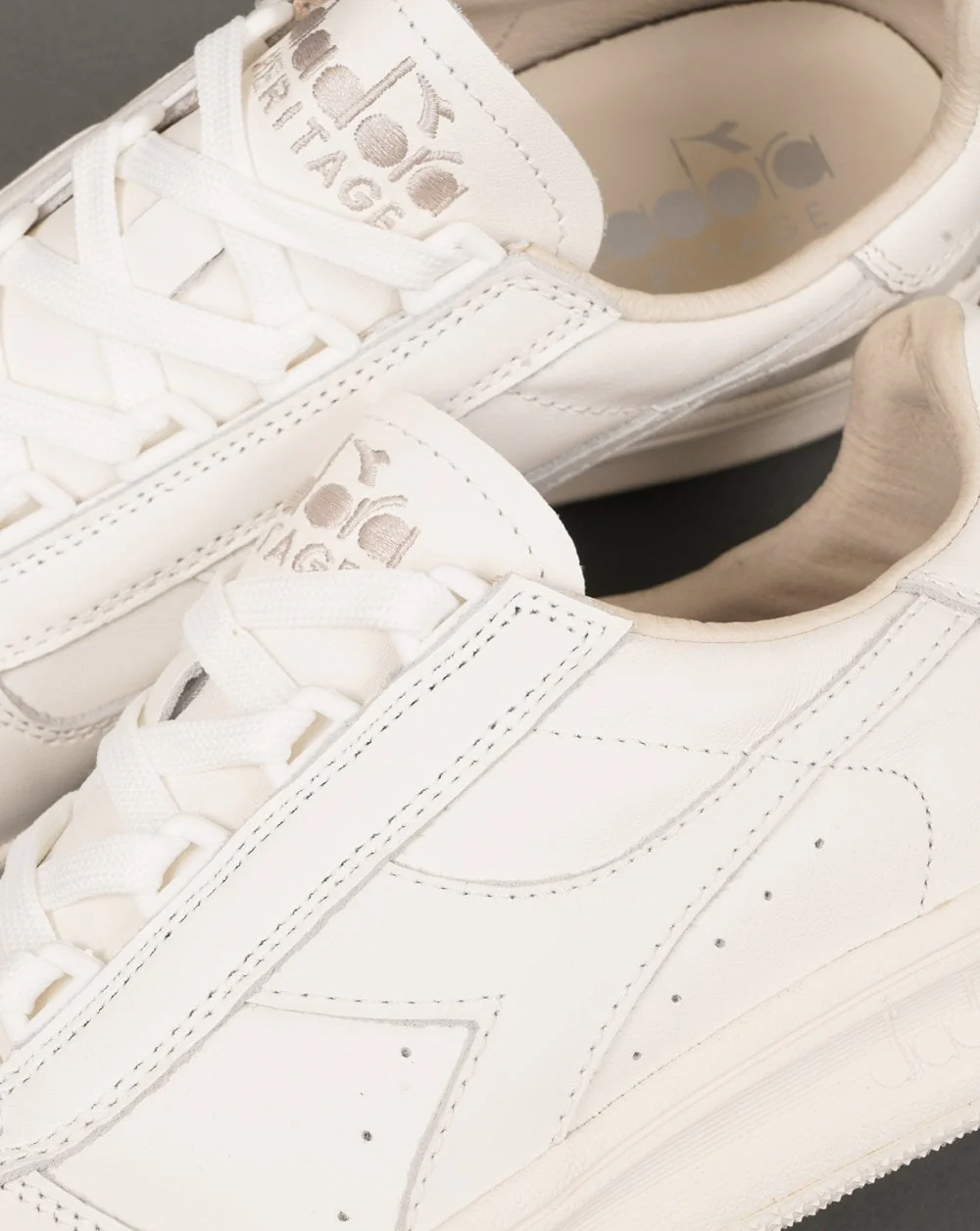 Diadora B Elite 84 Italia Trainers White/White - Image 3