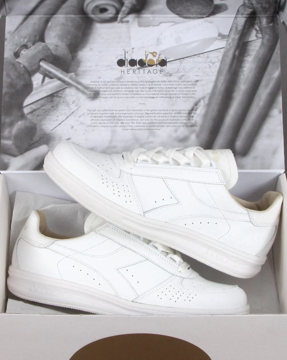 Diadora B. Elite Italia Sport Trainer White/White