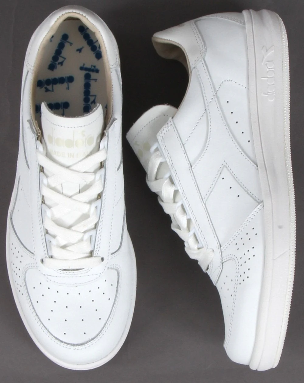 Diadora B. Elite Italia Sport Trainer White/White - Image 2
