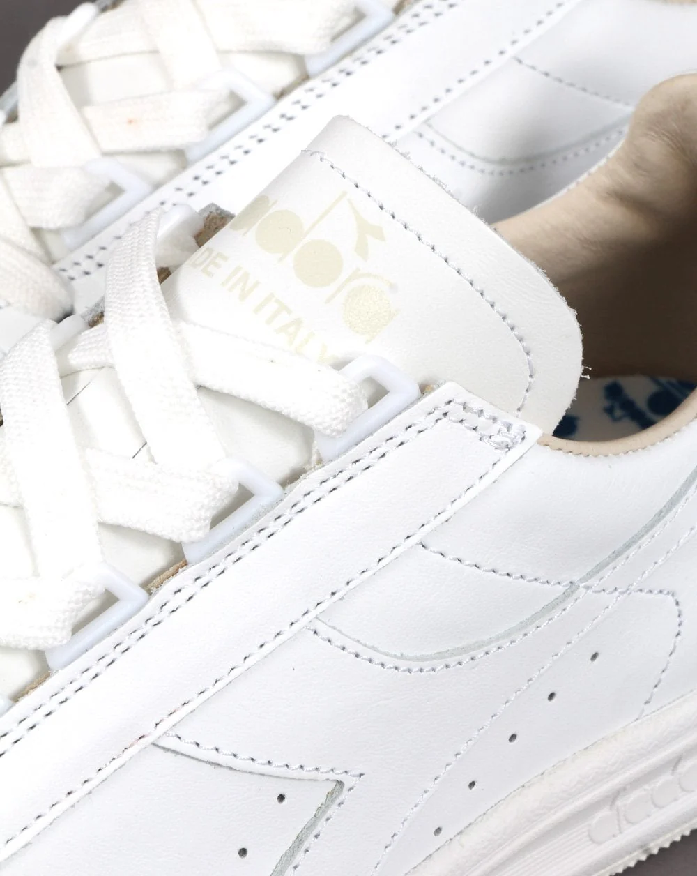 Diadora B. Elite Italia Sport Trainer White/White - Image 4