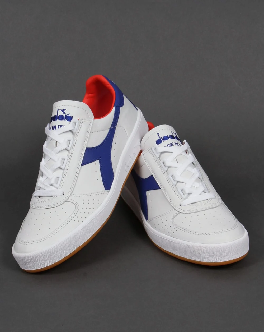Diadora B. Elite Italia Trainers White/Clematis Blue - Image 3