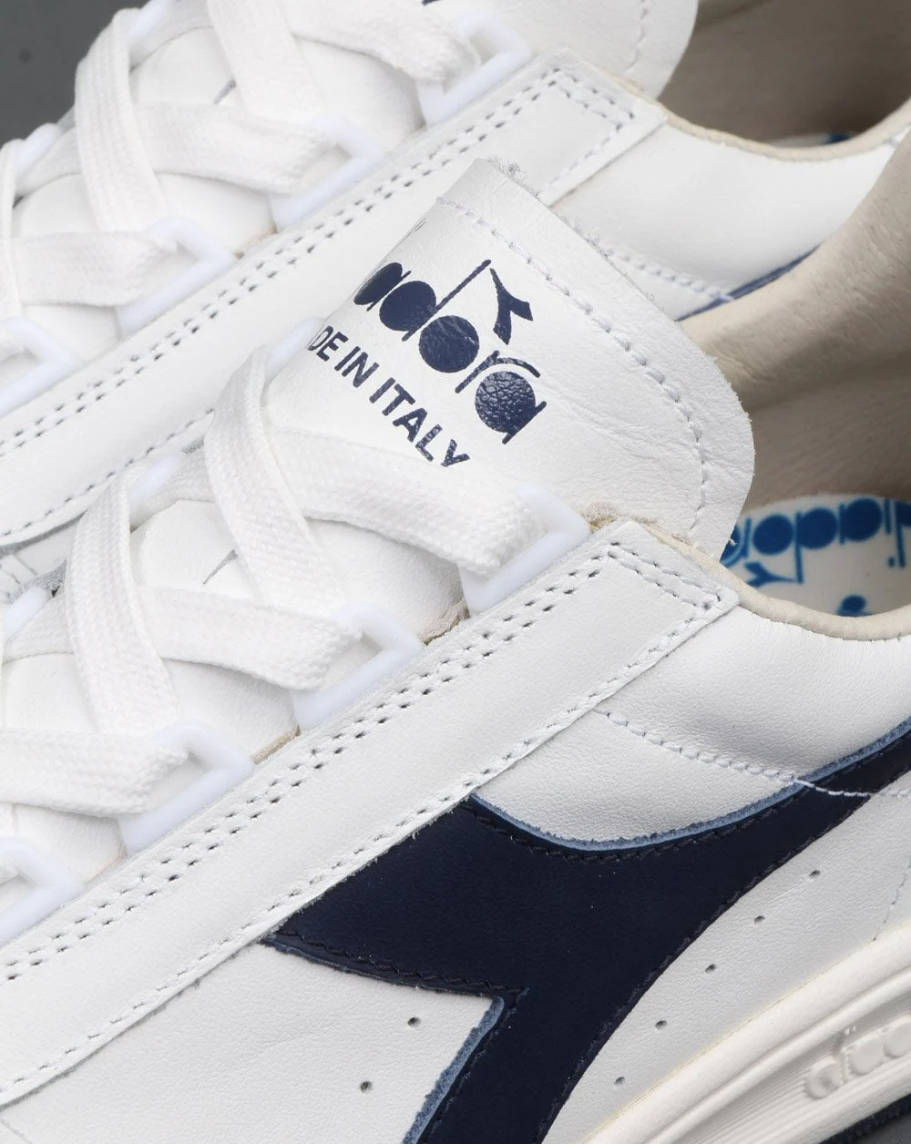 Diadora B. Elite Trainer Premium White/Navy -ltd offer - Image 4
