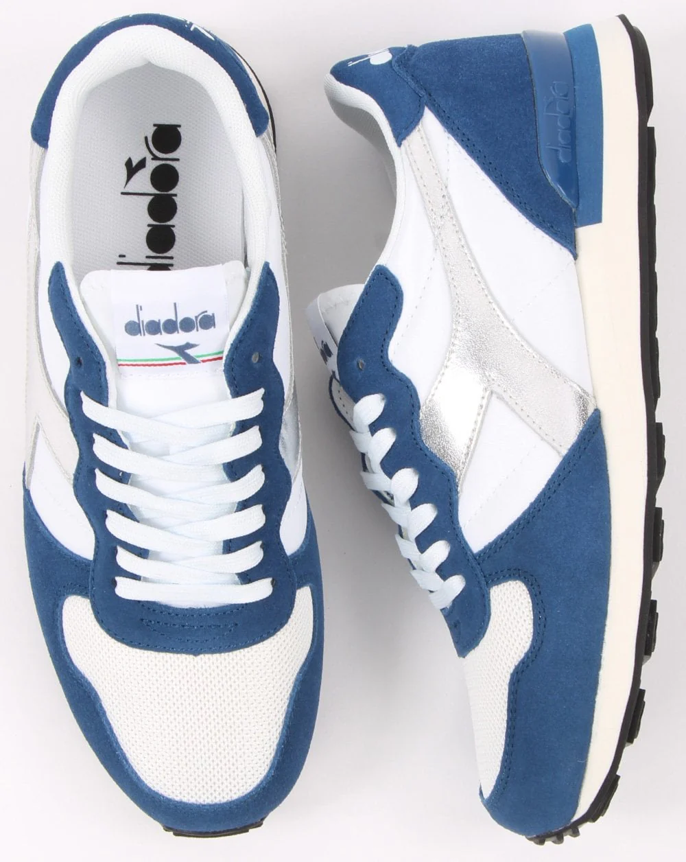 Diadora Camaro Metal Trainer White/Blue - Image 2