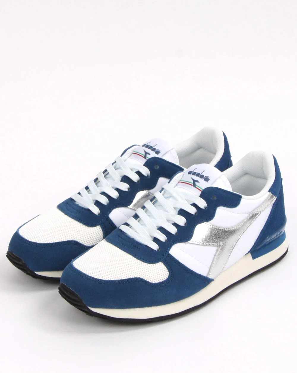 Diadora Camaro Metal Trainer White/Blue - Image 3
