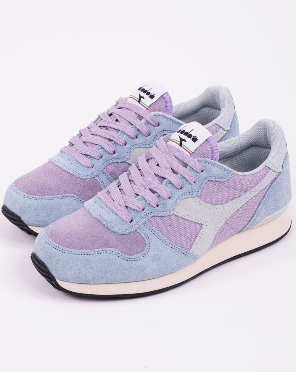 Diadora Camaro Suede Trainer Lavender Grey/Stone Blue - Image 3