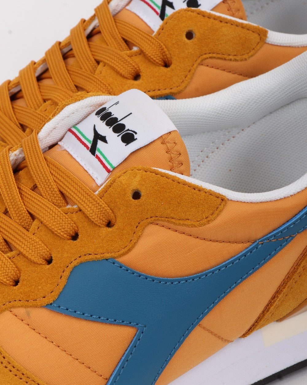 Diadora Camaro Trainers Golden yellow/ Blue - Image 4