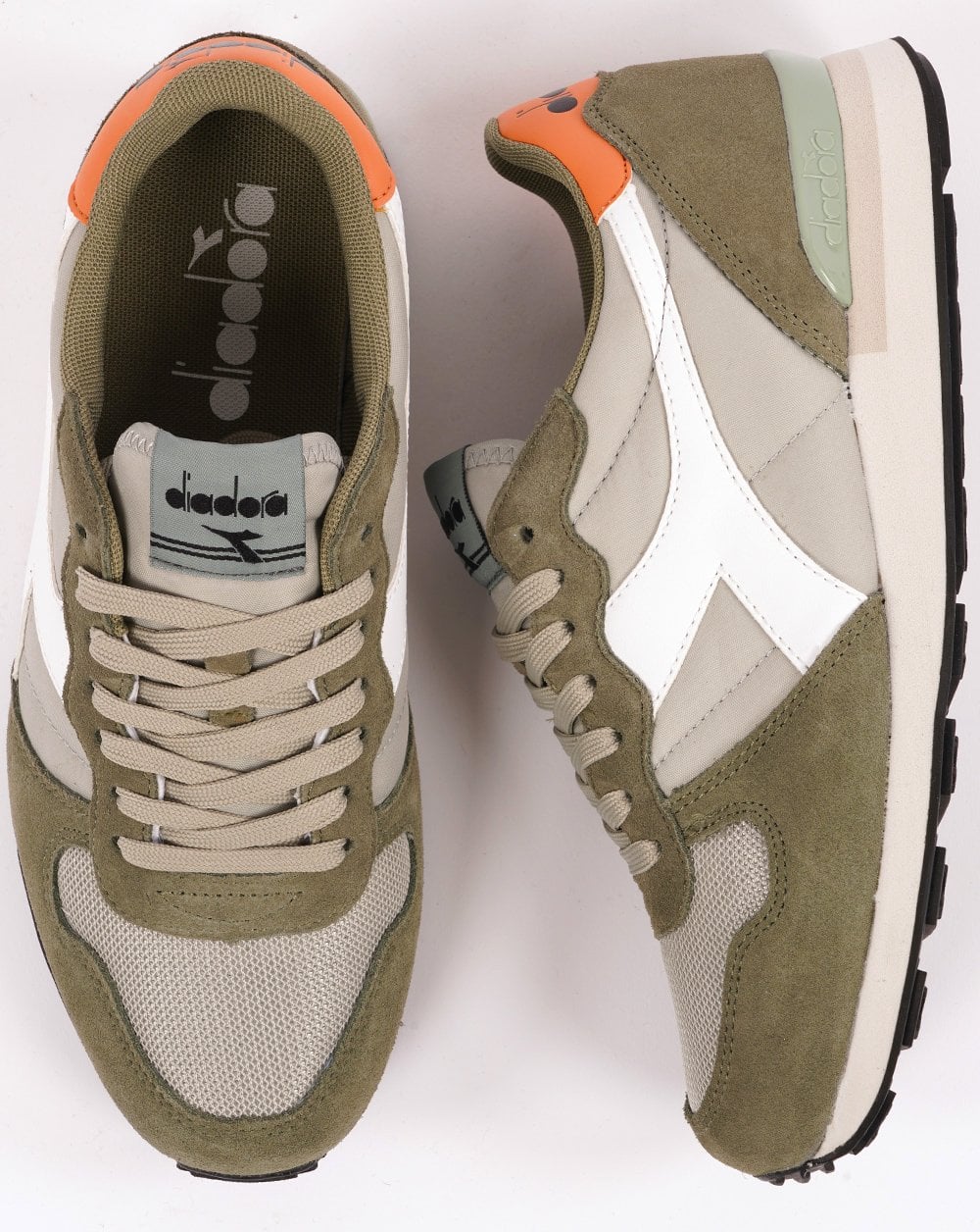 Diadora Camaro Trainers Green/Grey - Image 4