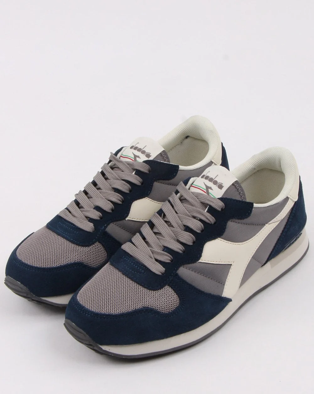 Diadora Camaro Trainers Grey/Blue - Image 3
