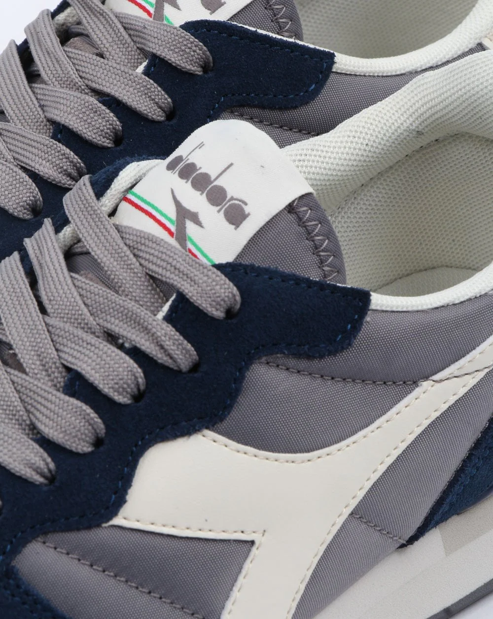 Diadora Camaro Trainers Grey/Blue - Image 4