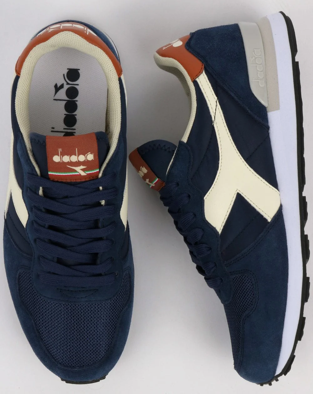 Diadora Camaro Trainers Navy Blue/White - Image 2