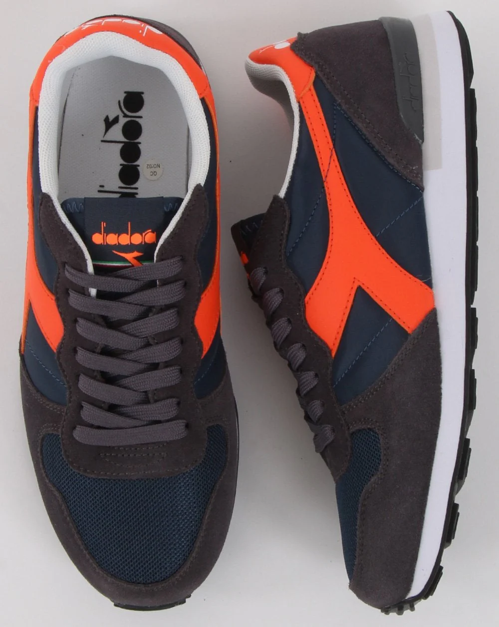 Diadora Camaro Trainers Navy/Dark Grey/Orange