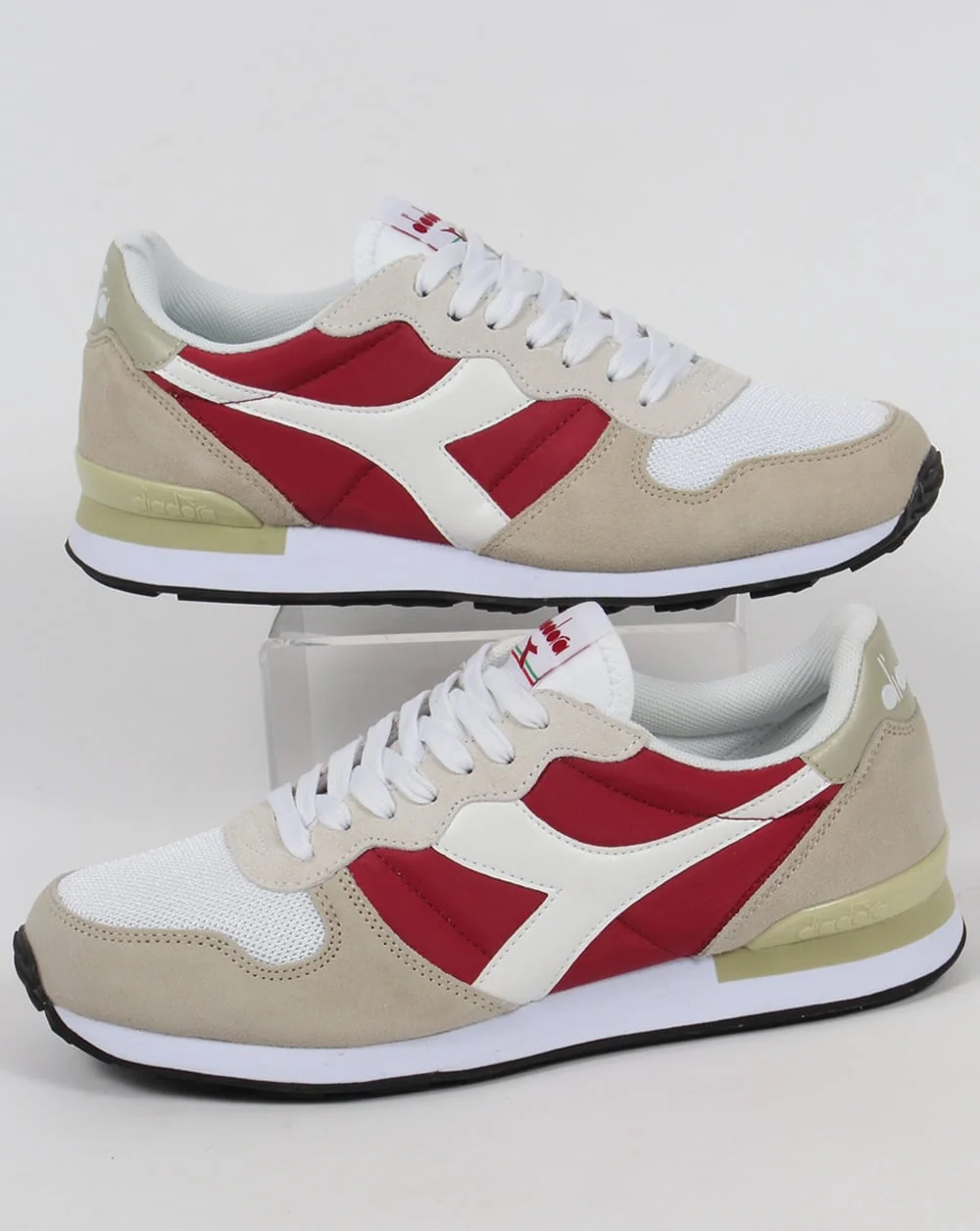Diadora Camaro Trainers Red Bud/White