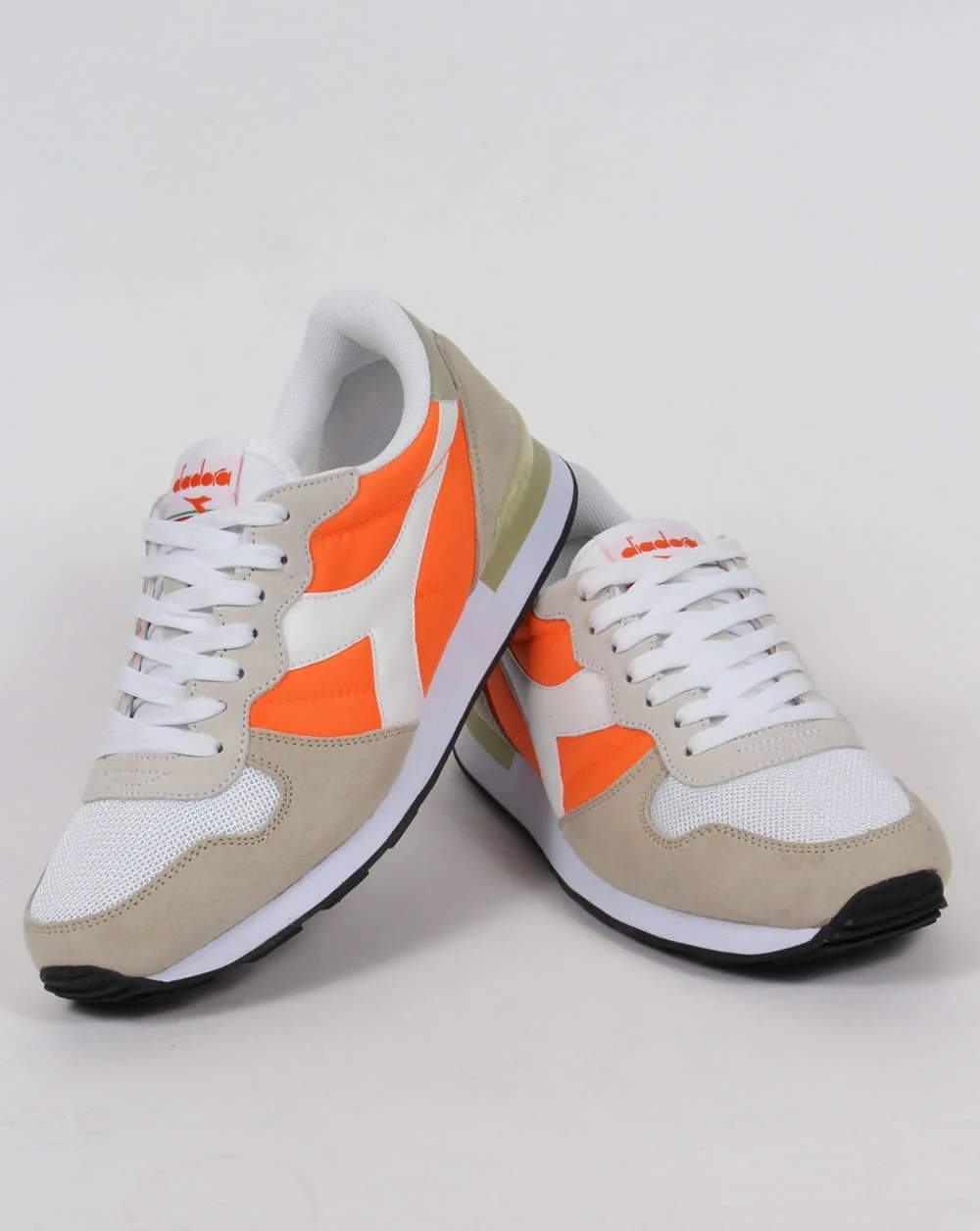 Diadora Camaro Trainers Vermillion Orange/White - Image 3