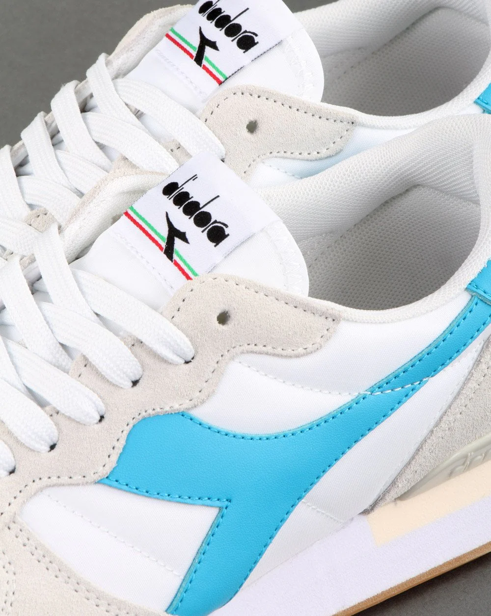 Diadora Camaro Trainers White/cyan - Image 4