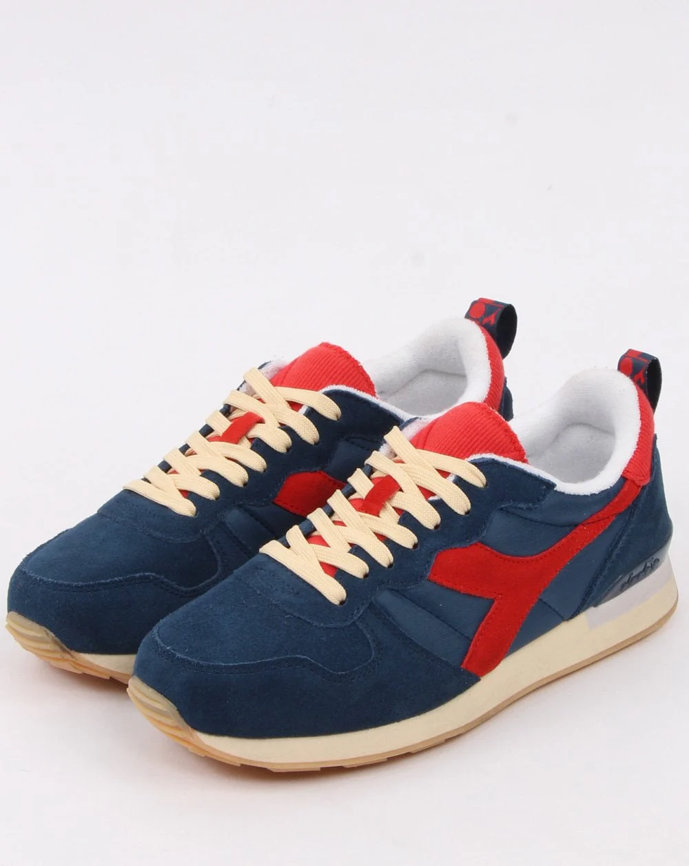 Diadora Camaro Vintage Trainers Blue/Red - Image 3
