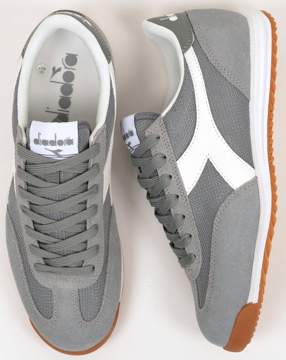 Diadora Cross Trainers Gray Limestone - Image 4