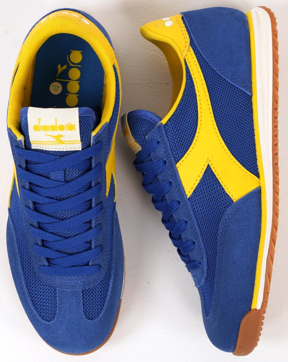 Diadora Cross Trainers Royal/Yellow - Image 4
