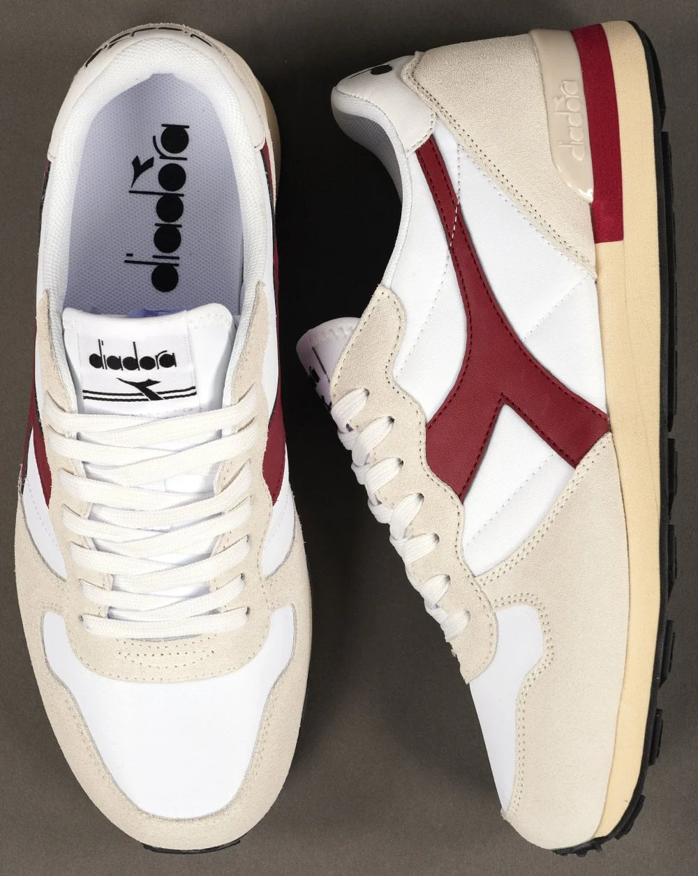 Diadora ED Moses Camaro Trainer White Burgundy - Image 5
