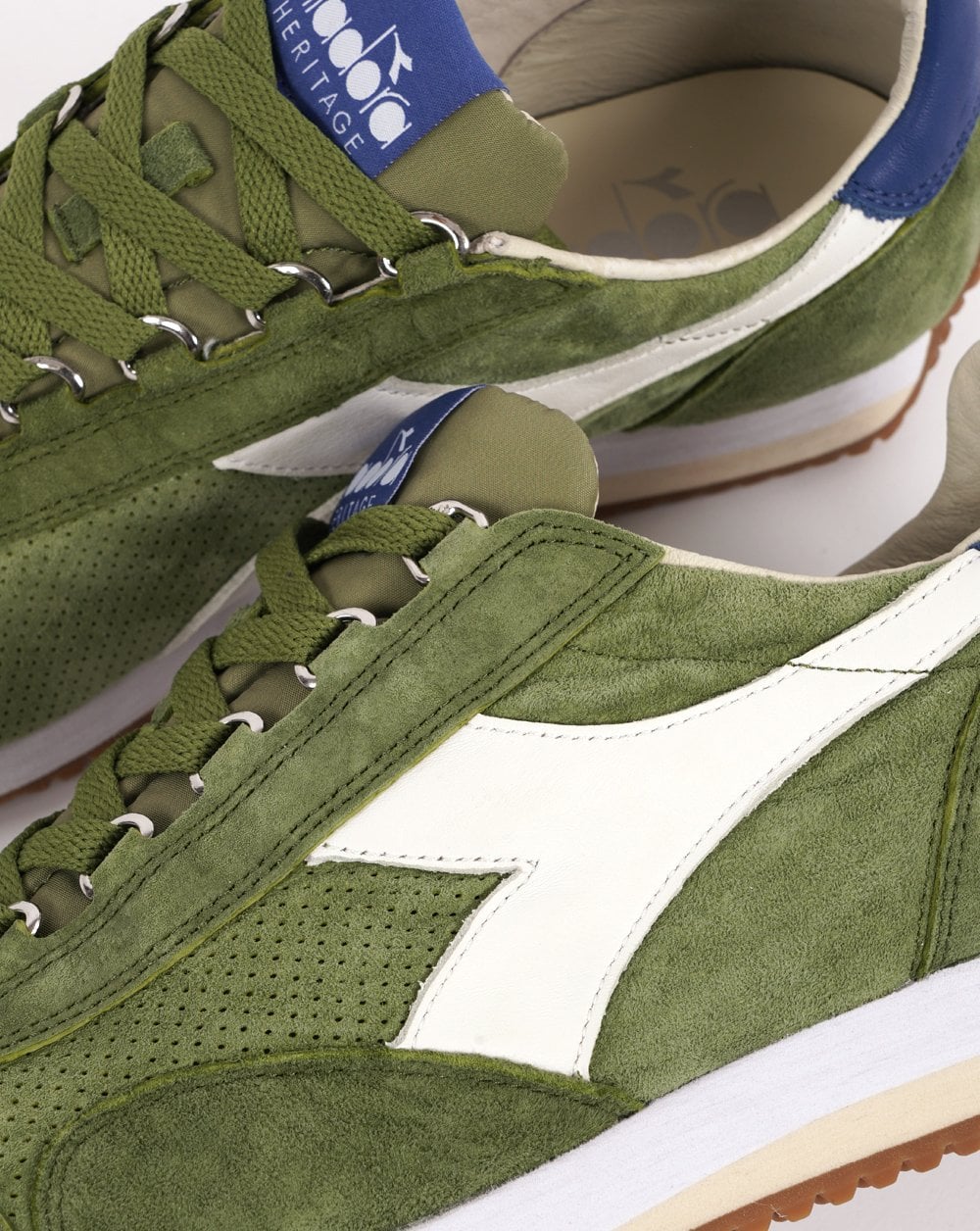 Diadora Equipe Suede SW Heritage Trainers Iguana Green - Image 3
