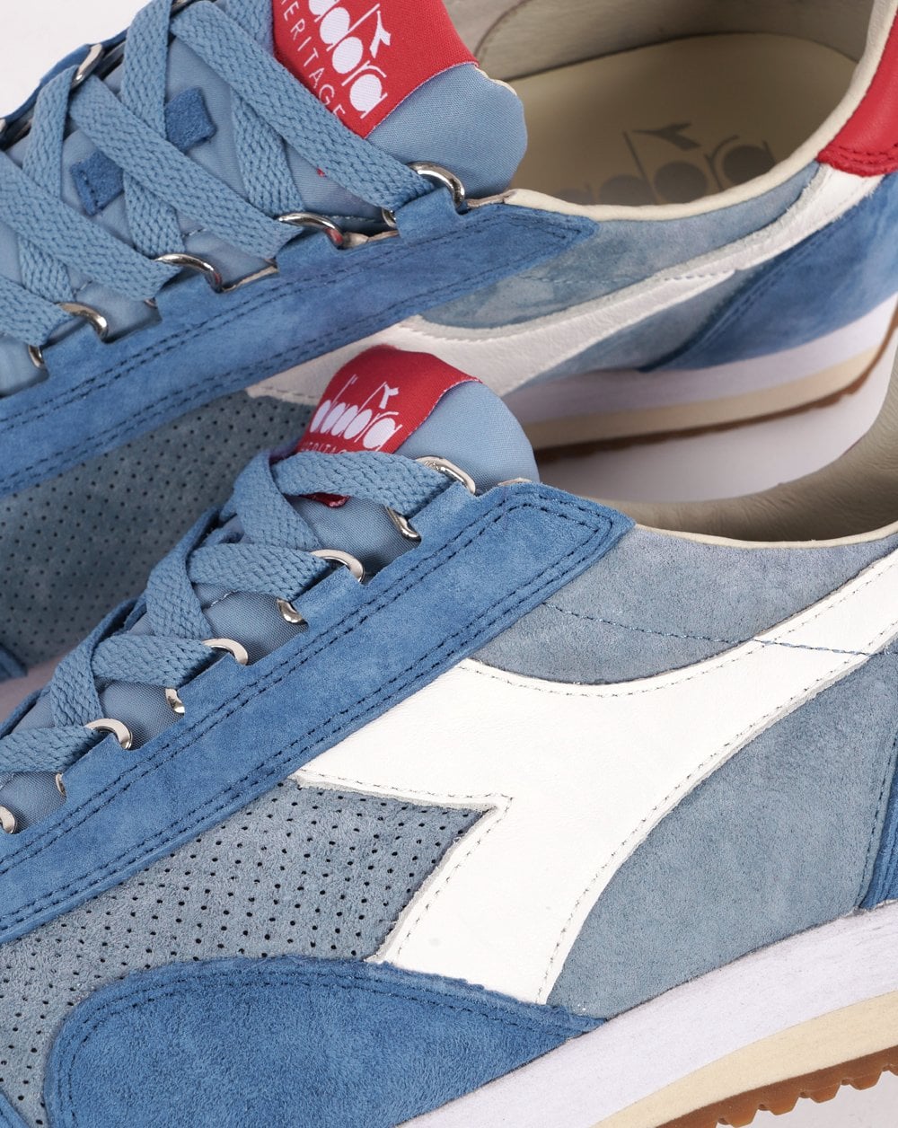Diadora Equipe Suede SW Trainers Sky Blue - Image 3