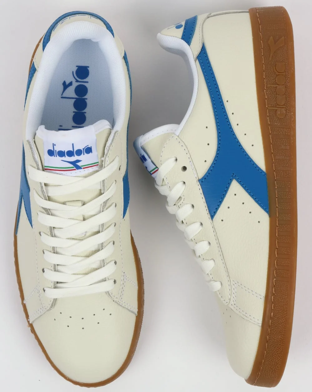 Diadora Game L Low Trainers White/Imperial Blue - Image 2