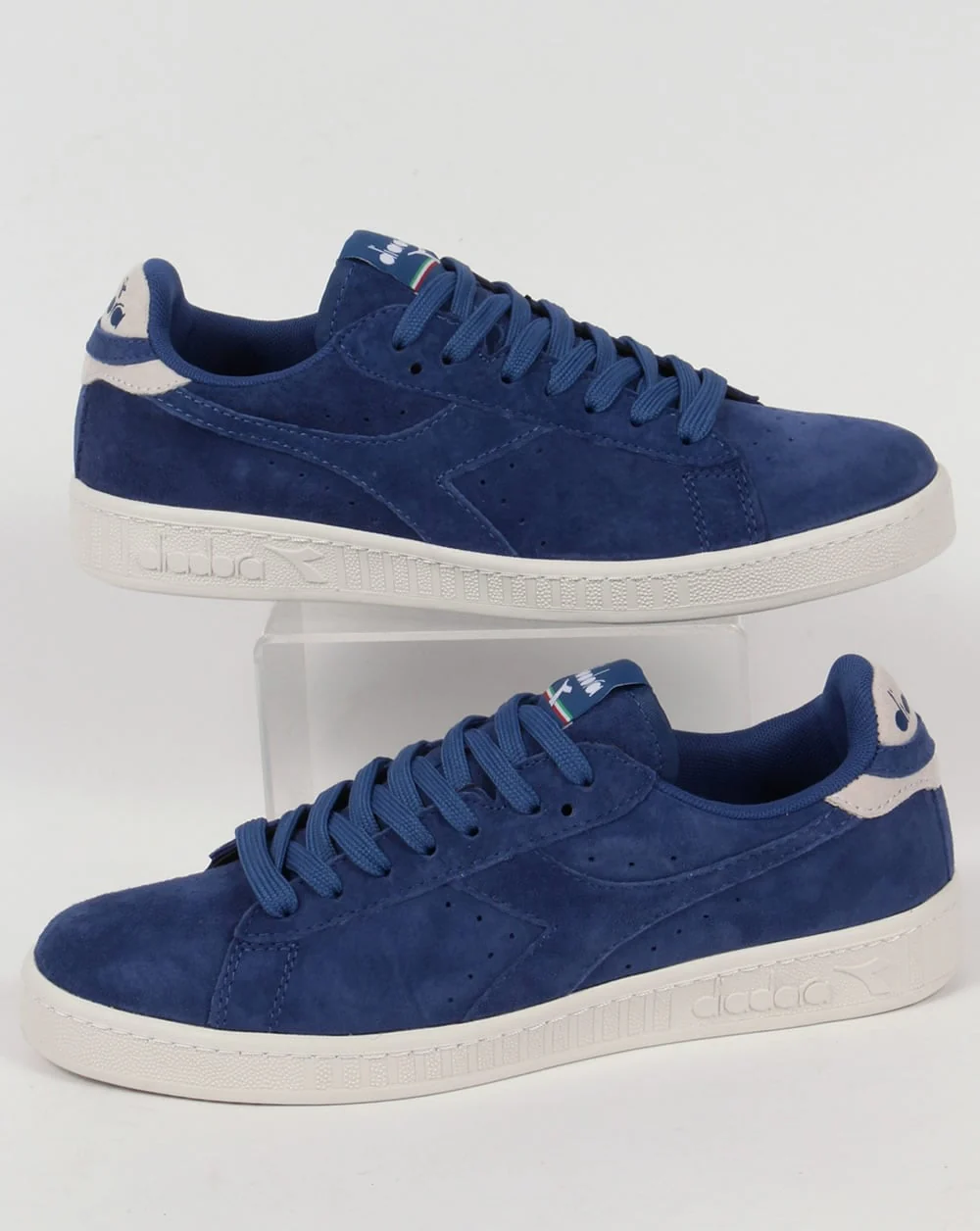 Diadora Game Low Suede Trainers Saltire Navy