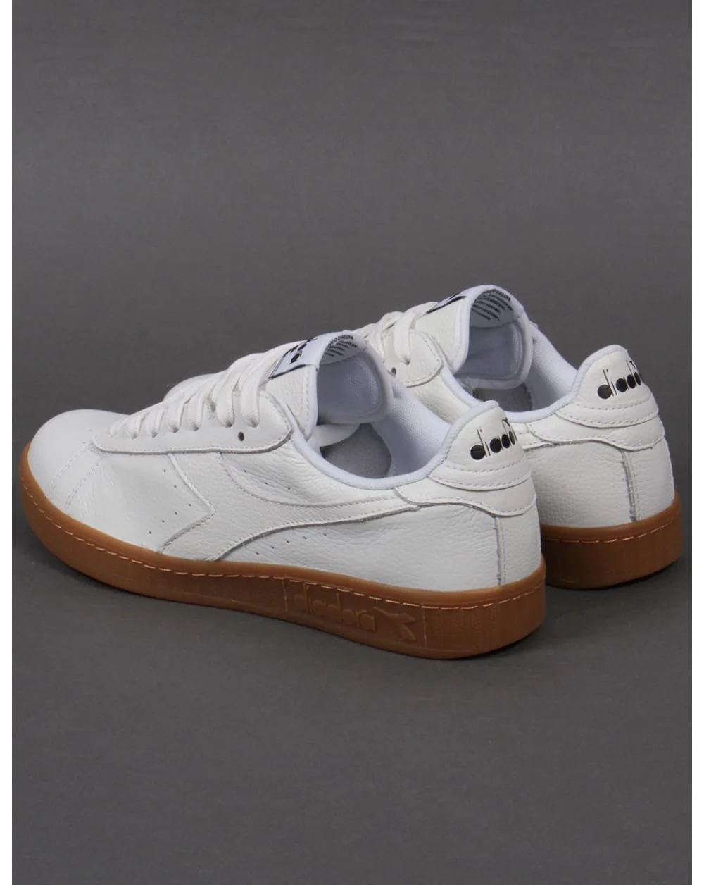 Diadora Game Low Trainers White/Gum - Image 4