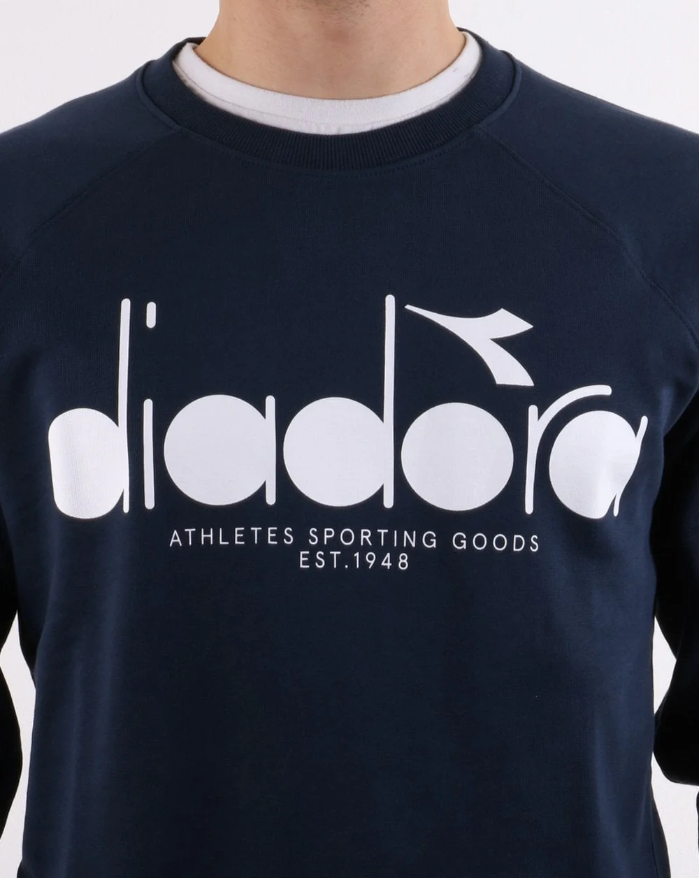 Diadora Logo Sweatshirt Blue Denim - Image 3