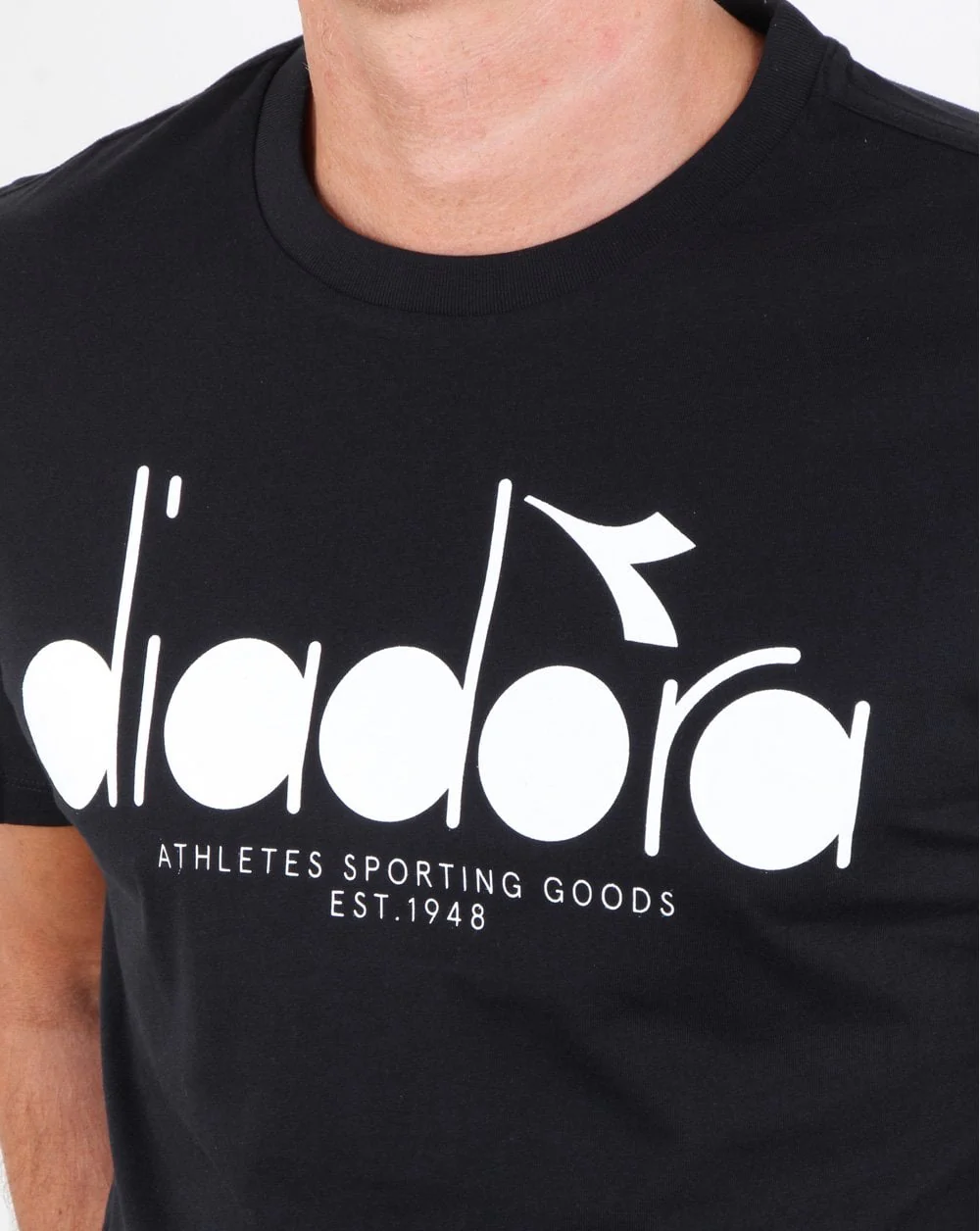 Diadora Logo T-shirt Black/optical - Image 2