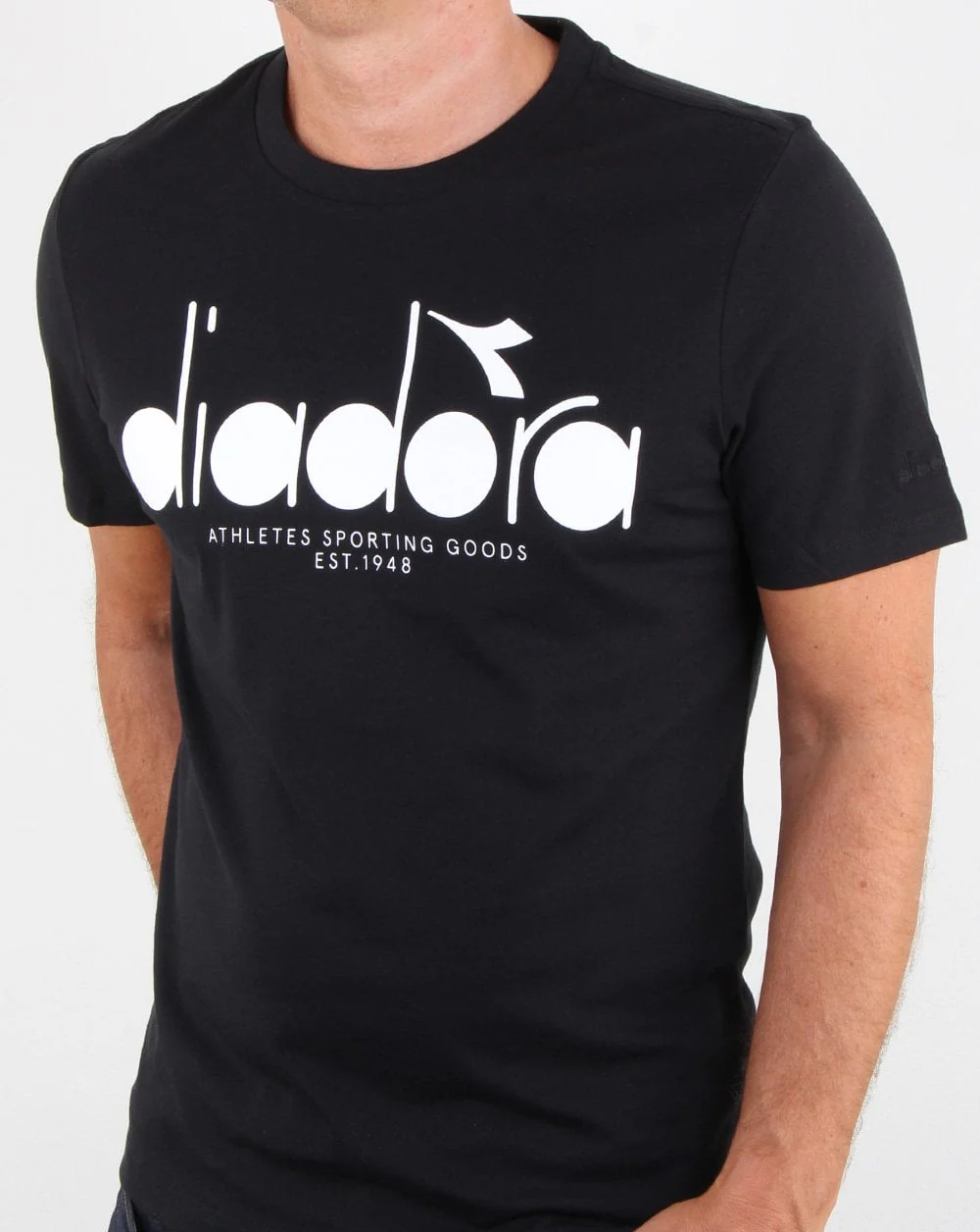 Diadora Logo T-shirt Black/optical - Image 3
