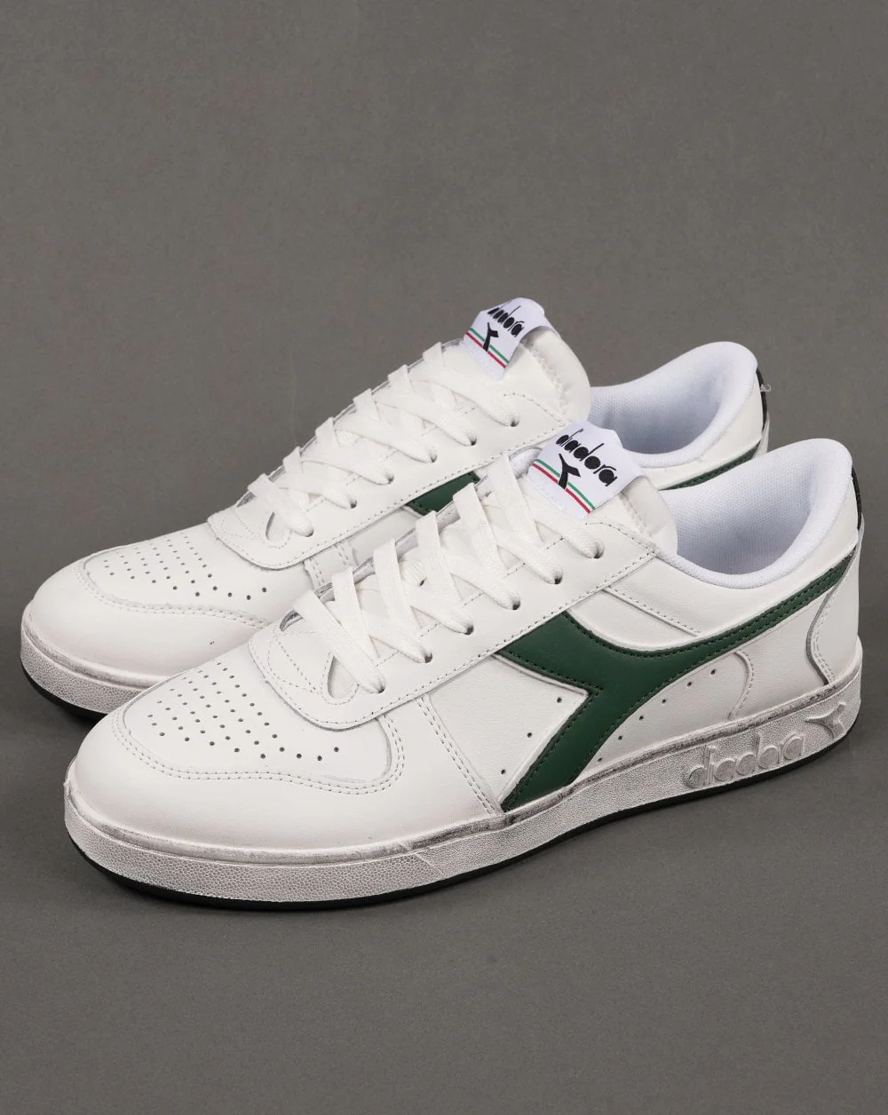 Diadora Magic Basket Trainer White Green - Image 2