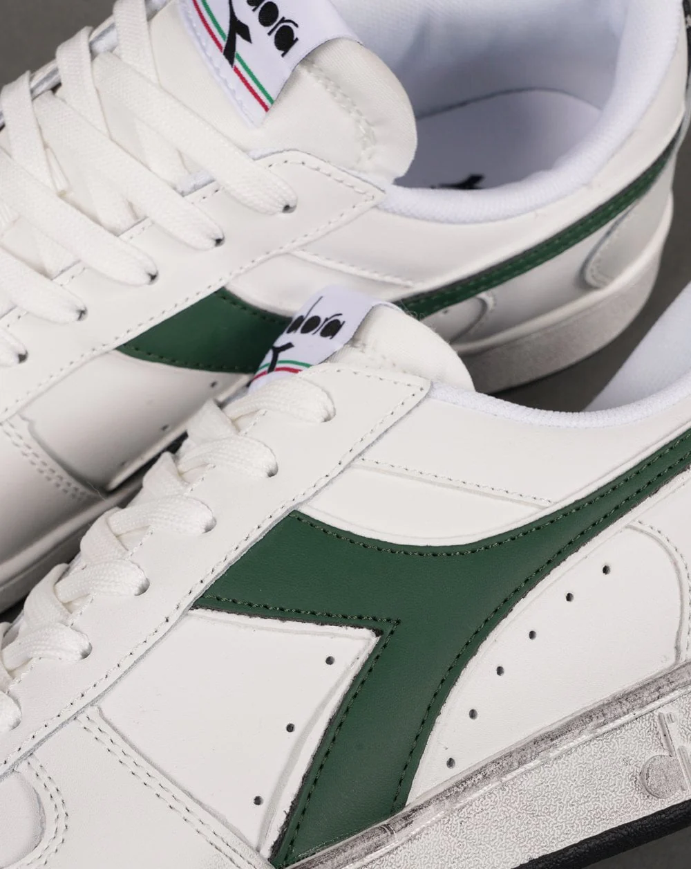 Diadora Magic Basket Trainer White Green - Image 3