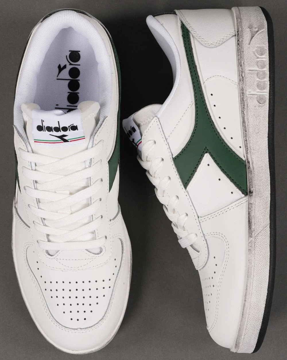 Diadora Magic Basket Trainer White Green - Image 4