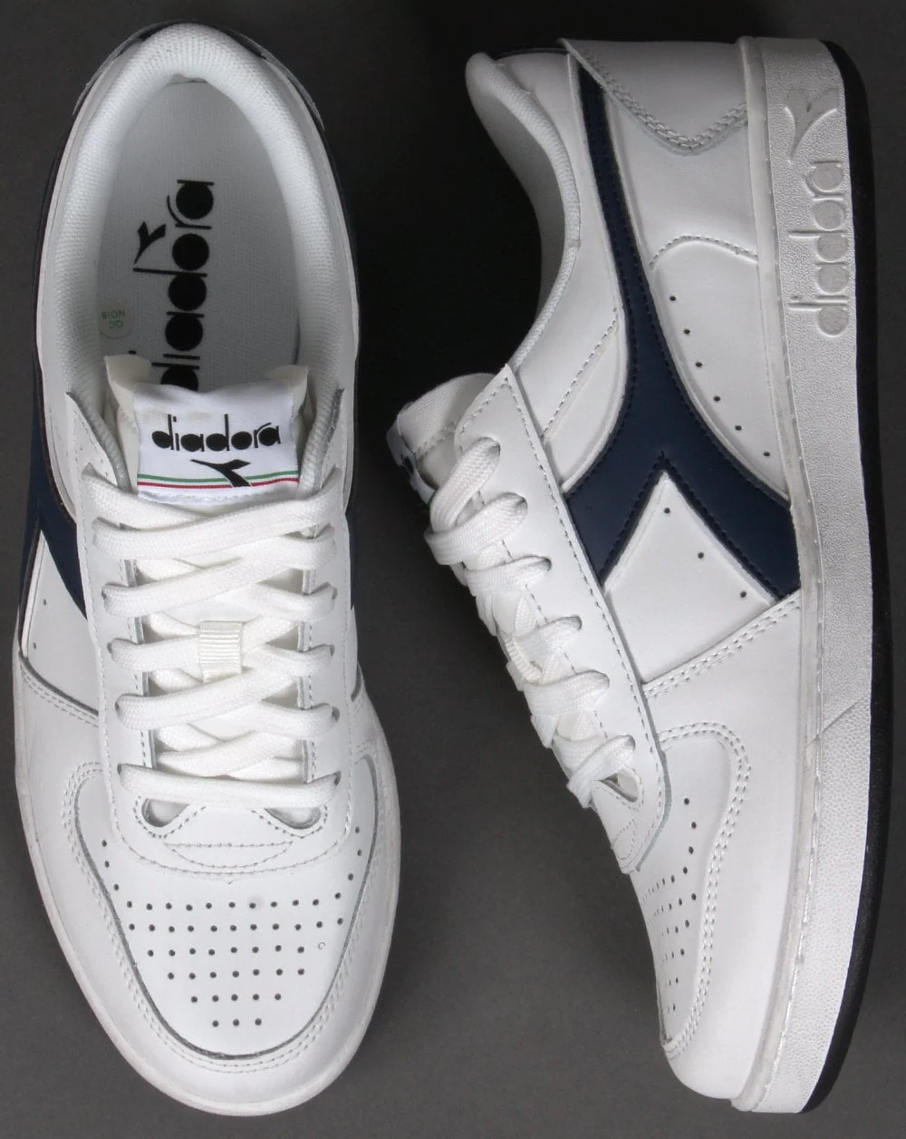 Diadora Magic Basket Trainer White Navy - Image 4