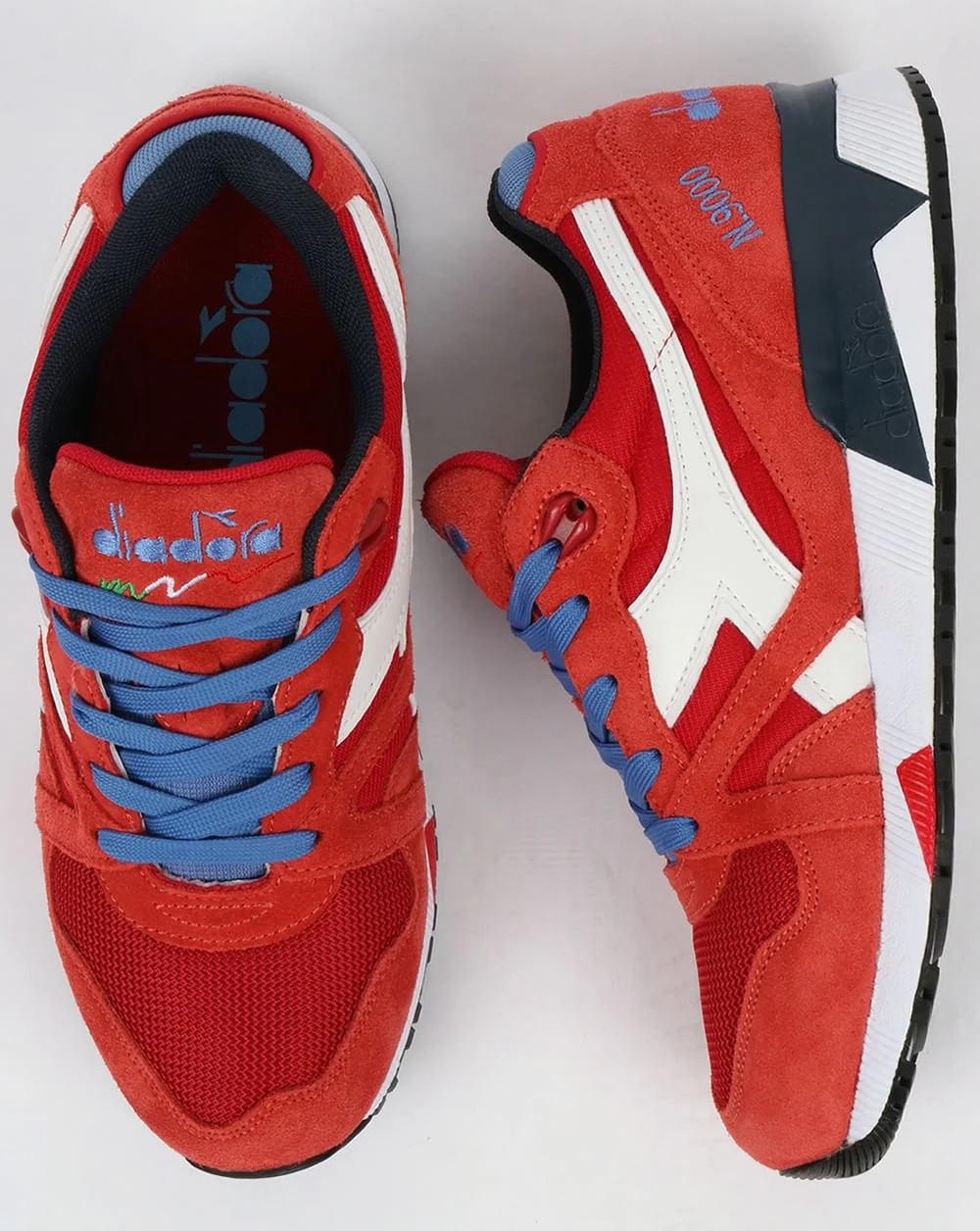 Diadora N9000 III Trainers Pompeian Red - Image 2