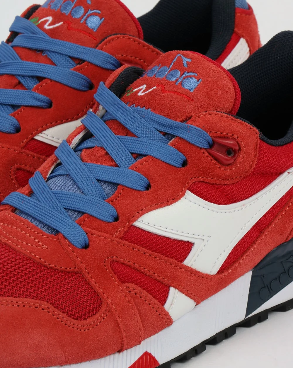 Diadora N9000 III Trainers Pompeian Red - Image 4