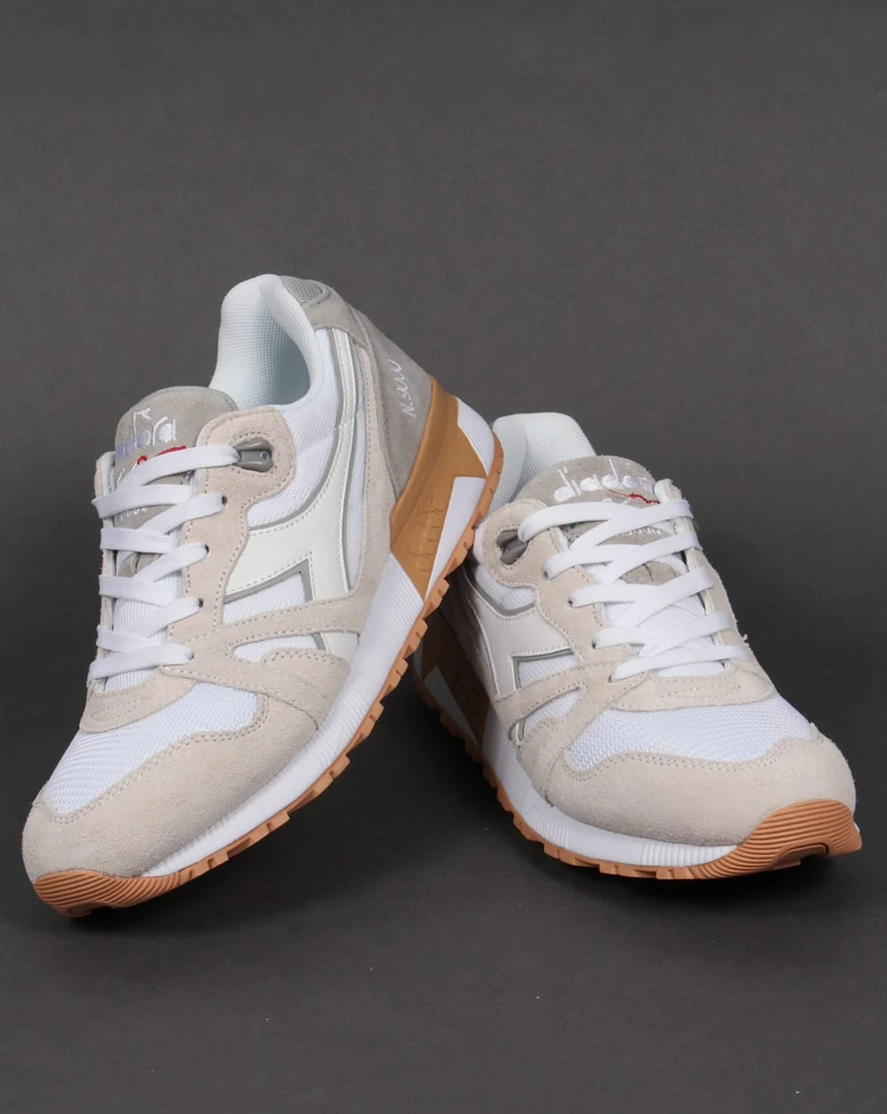 Diadora N9000 III Trainers White/High Rise - Image 3
